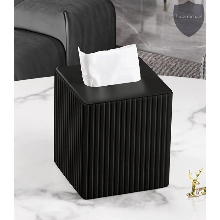 Tissue box clearance leather